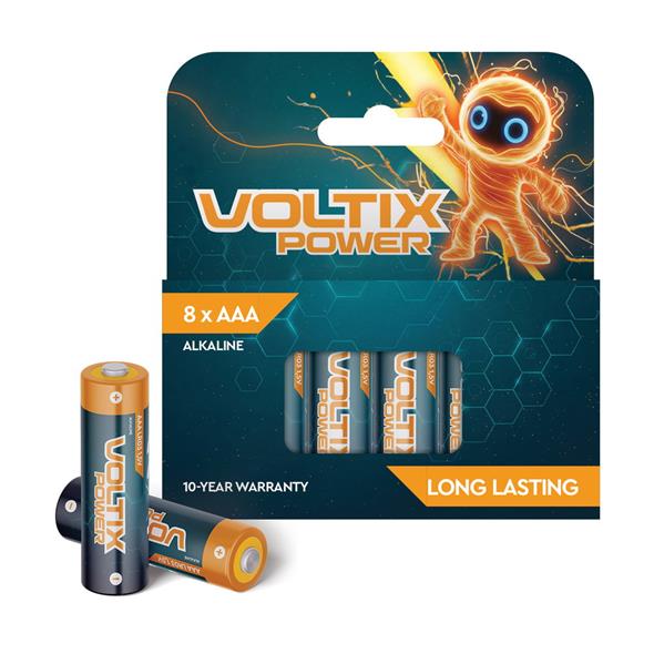 Voltix - AAA - 8 pak - batterier