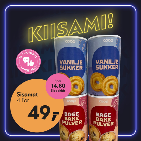 Coop bagepulver/ vaniliesukker