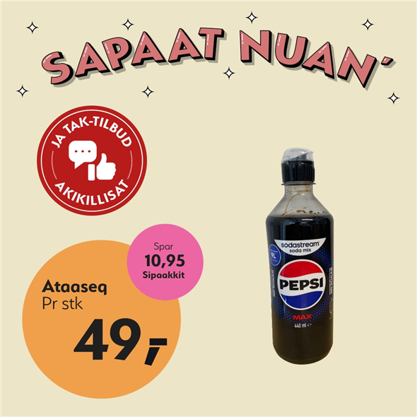 Pepsi max sodastream