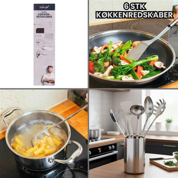 Sobczyk - Køkkenredskaber i rustfrit stål - 6 dele