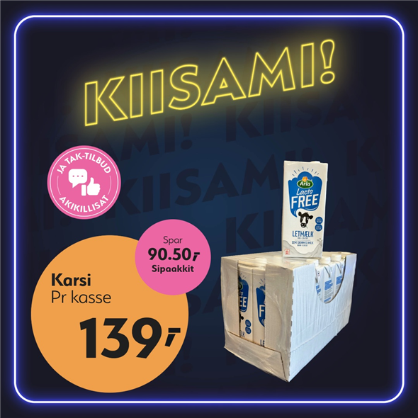 Laktosefri letmælk