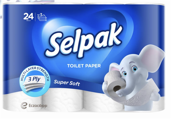 Selpak toiletpapir 24 ruller 3 - pak