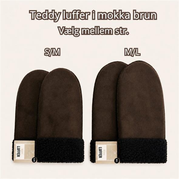 Teddy luffer mokka brun